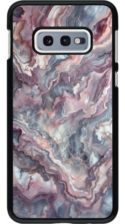 Samsung Galaxy S10e Case Hülle - Violetter silberner Marmor