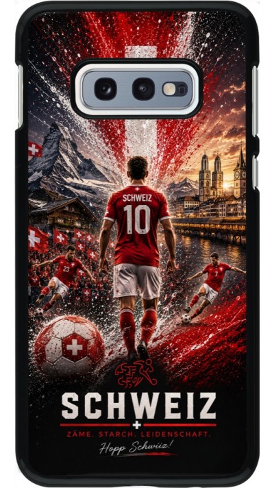 Samsung Galaxy S10e Case Hülle - Fussball Schweiz splash 2026