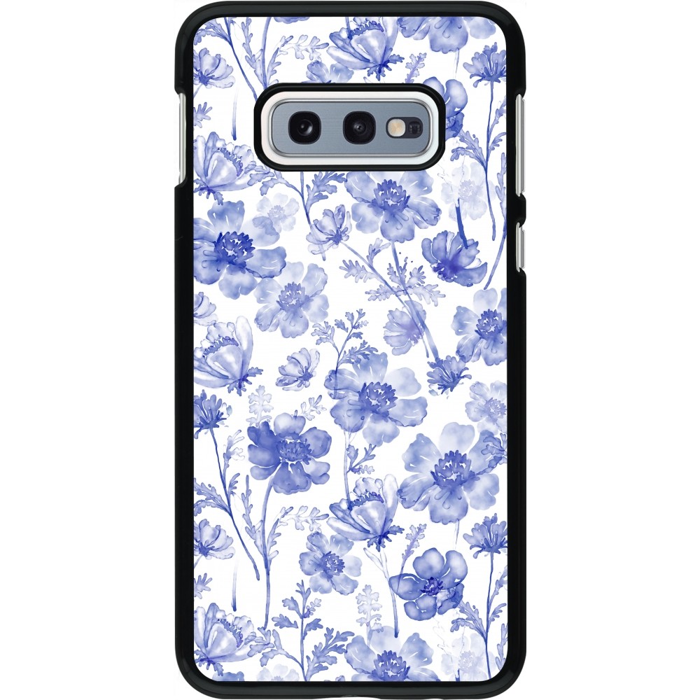 Samsung Galaxy S10e Case Hülle - Spring 23 watercolor blue flowers