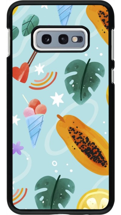 Samsung Galaxy S10e Case Hülle - Summer 2025 Pattern papaya