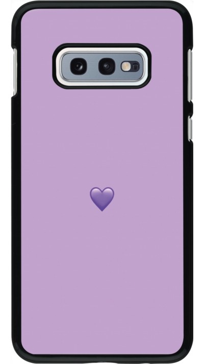 Samsung Galaxy S10e Case Hülle - Valentine 2023 purpule single heart