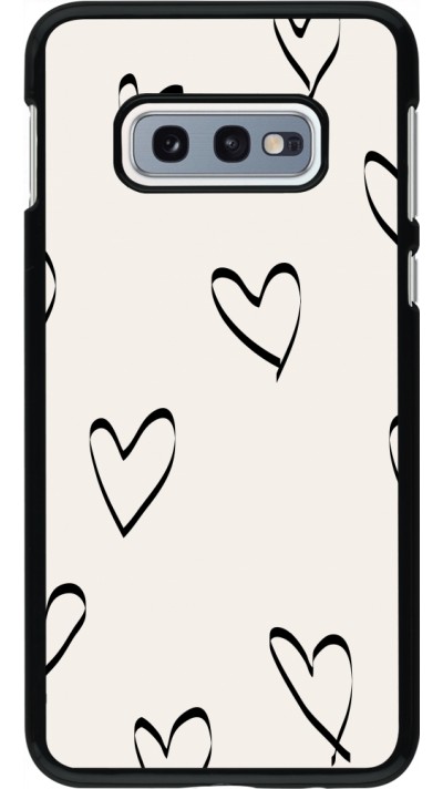 Samsung Galaxy S10e Case Hülle - Valentine 2023 minimalist hearts