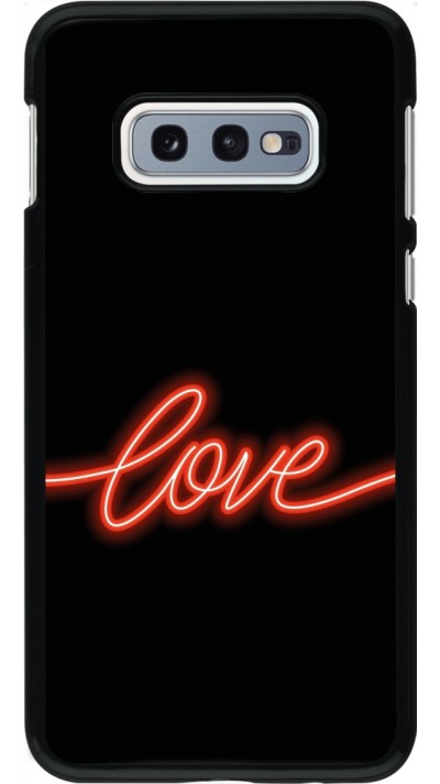 Samsung Galaxy S10e Case Hülle - Valentine 2023 neon love