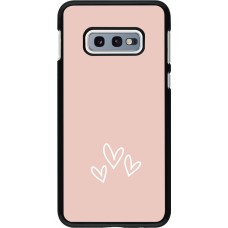 Samsung Galaxy S10e Case Hülle - Valentine 2023 three minimalist hearts