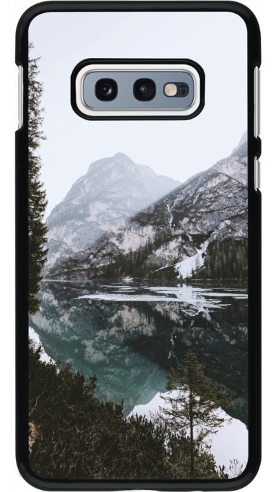 Samsung Galaxy S10e Case Hülle - Winter 22 snowy mountain and lake