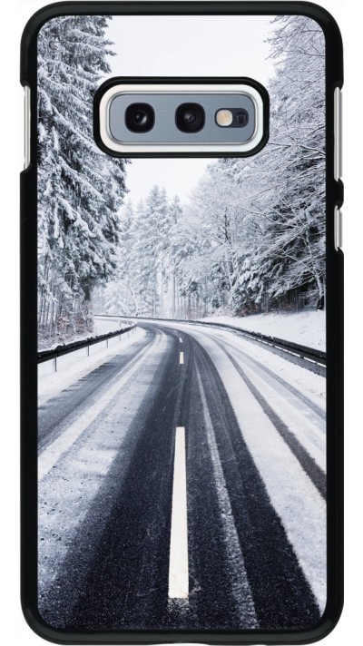 Samsung Galaxy S10e Case Hülle - Winter 22 Snowy Road