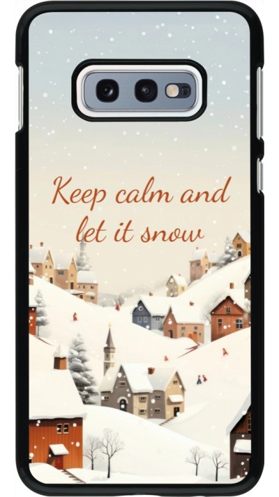 Samsung Galaxy S10e Case Hülle - Winter 25 Winter Keep calm and let it snow