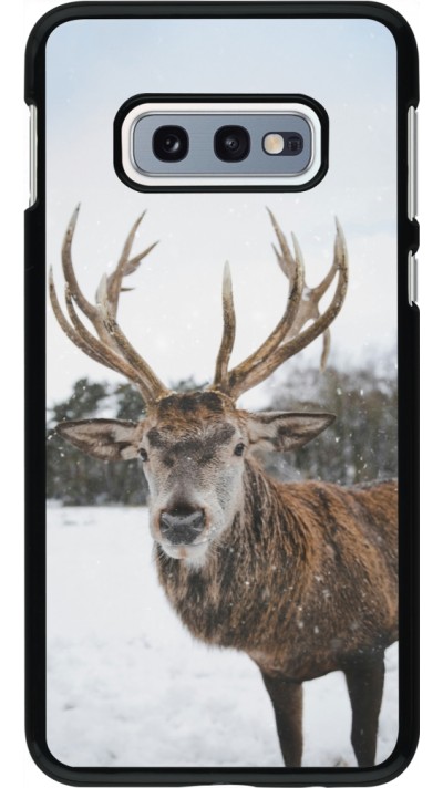 Samsung Galaxy S10e Case Hülle - Winter 25 Winter reindeer