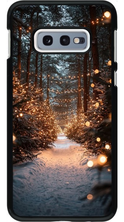 Samsung Galaxy S10e Case Hülle - Winter 25 Winter snowy road