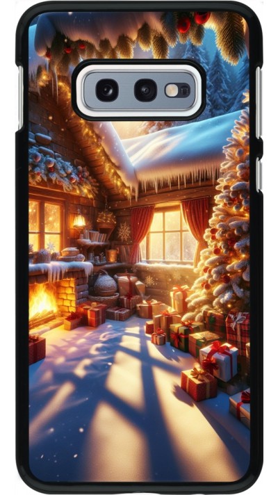 Samsung Galaxy S10e Case Hülle - Weihnachten Chalet Feerie