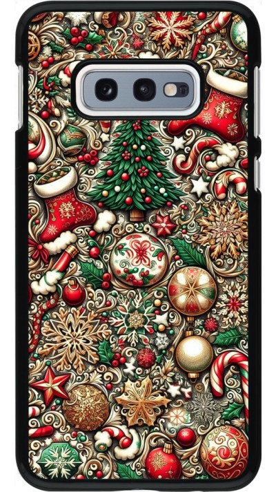 Samsung Galaxy S10e Case Hülle - Weihnachten 2023 Mikromuster