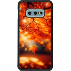 Samsung Galaxy S10e Case Hülle - Silikon schwarz Herbst Magisch Orange