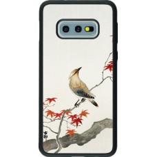 Samsung Galaxy S10e Case Hülle - Silikon schwarz Japanese Bird