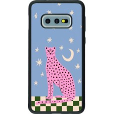Samsung Galaxy S10e Case Hülle - Silikon schwarz Pink leopard with stars 2026