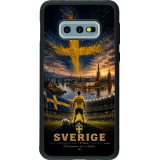 Samsung Galaxy S10e Case Hülle - Silikon schwarz Fussball Schweden splash 2026