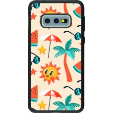Samsung Galaxy S10e Case Hülle - Silikon schwarz Summer 2025 Pattern soleil