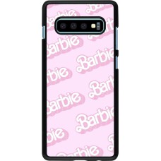 Samsung Galaxy S10+ Case Hülle - Barbie light pink pattern