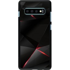 Coque Samsung Galaxy S10+ - Black Red Lines