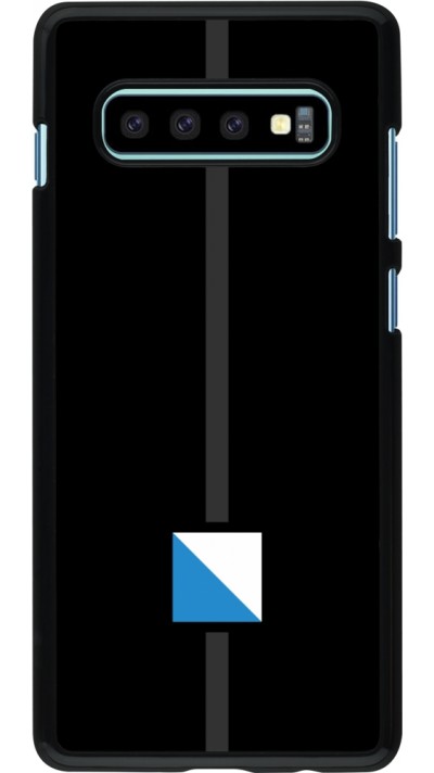 Samsung Galaxy S10+ Case Hülle - Kanton ZH schwarz
