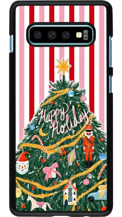 Samsung Galaxy S10+ Case Hülle - Christmas 25 Happy Holiday