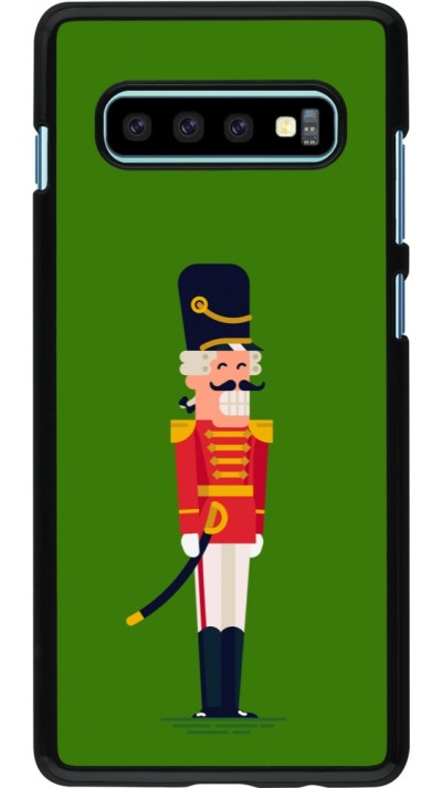 Samsung Galaxy S10+ Case Hülle - Christmas 25 Nutcracker Green
