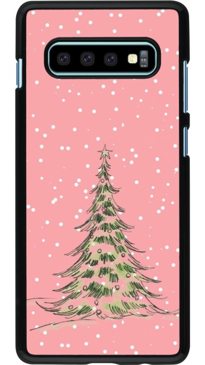 Samsung Galaxy S10+ Case Hülle - Christmas 25 Pink Tree