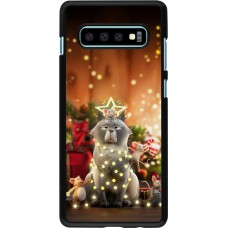 Samsung Galaxy S10+ Case Hülle - Christmas 25 Xmas Cat