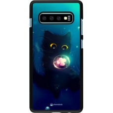Hülle Samsung Galaxy S10+ - Cute Cat Bubble