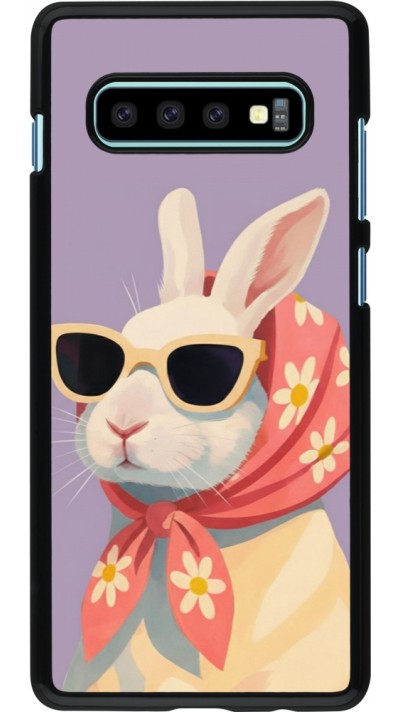 Samsung Galaxy S10+ Case Hülle - Easter 2026 Rabbit with scarf