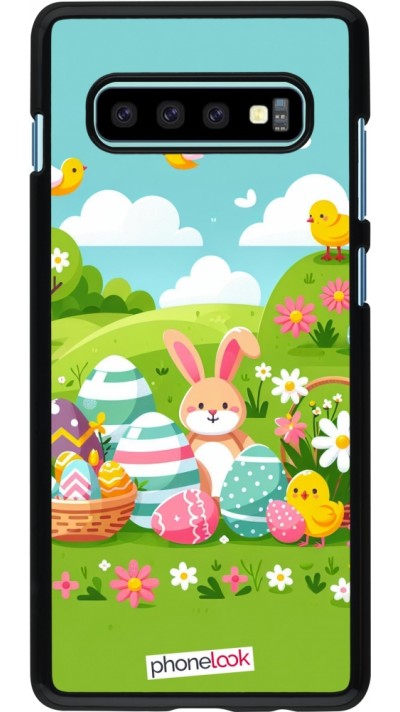 Samsung Galaxy S10+ Case Hülle - Ostern 2025 Gruen