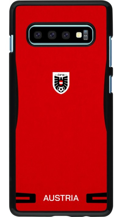 Samsung Galaxy S10+ Case Hülle - O?sterreich 2026 personalisierbares Fussballtrikot