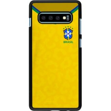 Samsung Galaxy S10+ Case Hülle - Brasilien 2022 personalisierbares Fußballtrikot