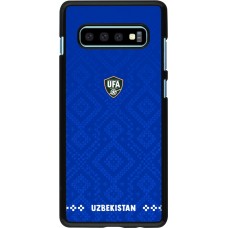 Samsung Galaxy S10+ Case Hülle - Usbekistan 2026 personalisierbares Fussballtrikot
