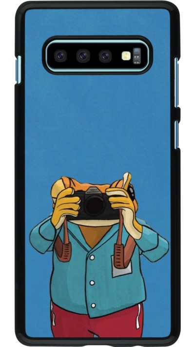 Samsung Galaxy S10+ Case Hülle - Frog with camera DTMF
