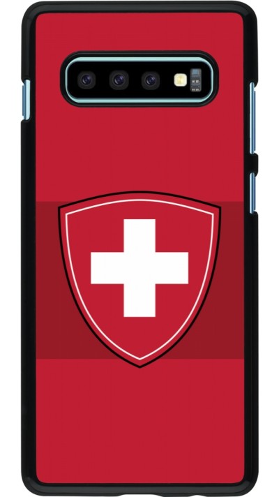 Samsung Galaxy S10+ Case Hülle - Hockey World Championship Ecusson Suisse