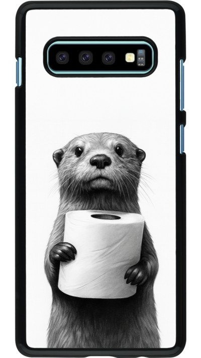 Coque Samsung Galaxy S10+ - Loutre papier de toilette