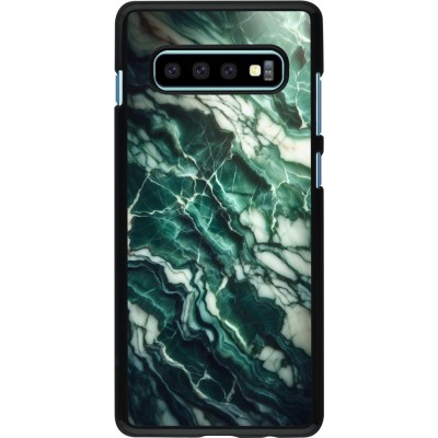 Samsung Galaxy S10+ Case Hülle - Majestätischer grüner Marmor
