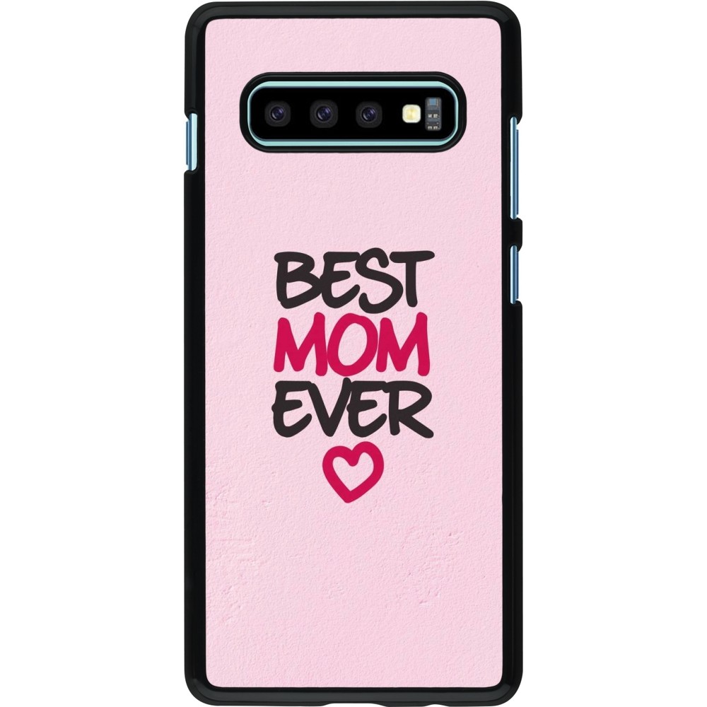 Samsung Galaxy S10+ Case Hülle - Mom 2023 best Mom ever pink