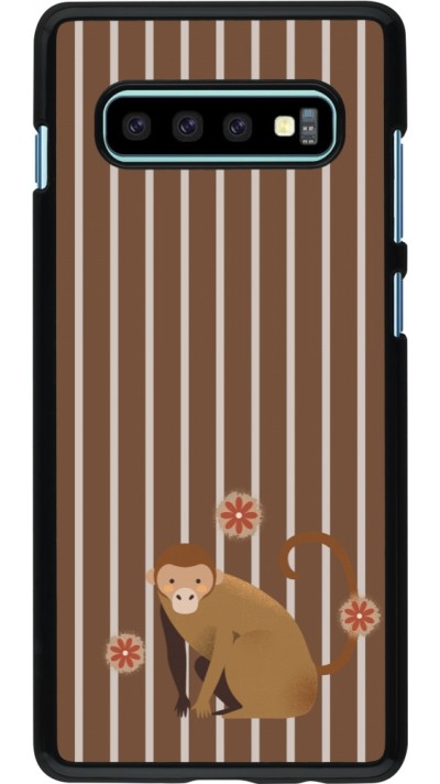Coque Samsung Galaxy S10+ - Monkey with stripes Coque Samsung Galaxy S10+ - Monkey with stripes