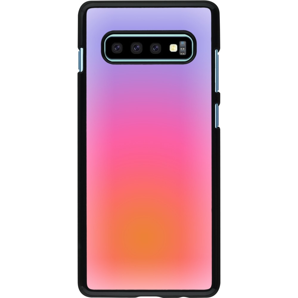 Samsung Galaxy S10+ Case Hülle - Orange Pink Blue Gradient