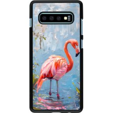 Samsung Galaxy S10+ Case Hülle - Paint Flamingo