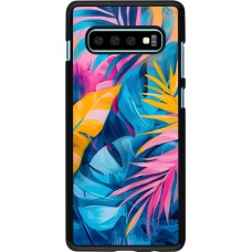 Samsung Galaxy S10+ Case Hülle - Palms Blue