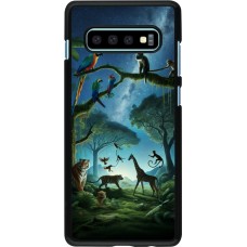 Samsung Galaxy S10+ Case Hülle - Paradies der exotischen Tiere
