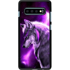 Hülle Samsung Galaxy S10+ - Purple Sky Wolf