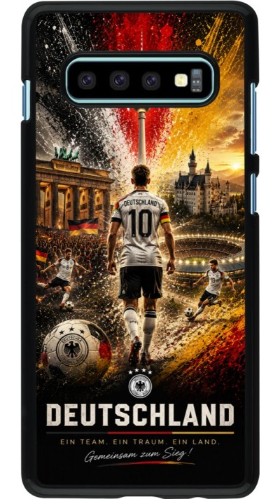Samsung Galaxy S10+ Case Hülle - Fussball Deutschland splash 2026