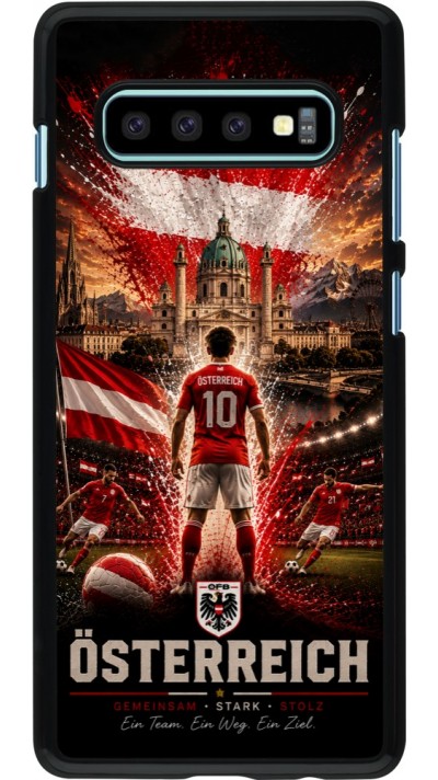 Samsung Galaxy S10+ Case Hülle - Fussball Österreich splash 2026