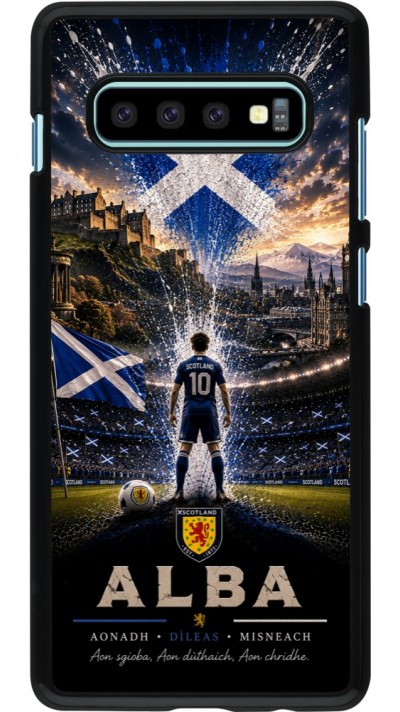 Samsung Galaxy S10+ Case Hülle - Fussball Schottland splash 2026