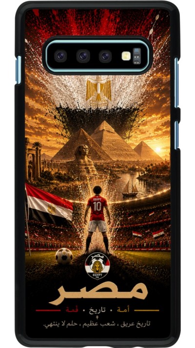 Samsung Galaxy S10+ Case Hülle - Fussball Ägypten splash 2026