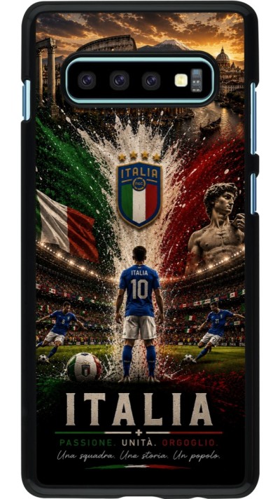 Samsung Galaxy S10+ Case Hülle - Fussball Italien splash 2026
