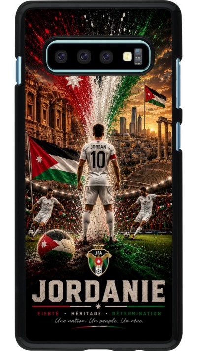 Samsung Galaxy S10+ Case Hülle - Fussball Jordanien splash 2026